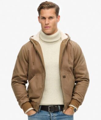 Giacca bomber Vintage da lavoro con cappuccio
