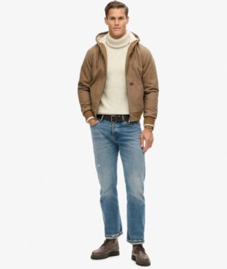 Giacca bomber Vintage da lavoro con cappuccio