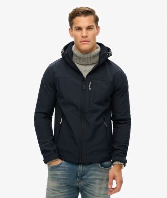 Giacca da trekking soft shell con cappuccio