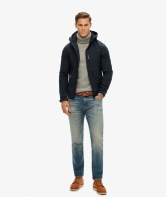 Giacca da trekking soft shell con cappuccio