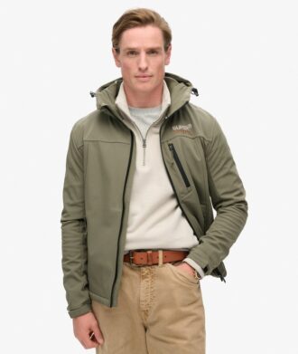 Giacca da trekking softshell ripstop con cappuccio Hooded