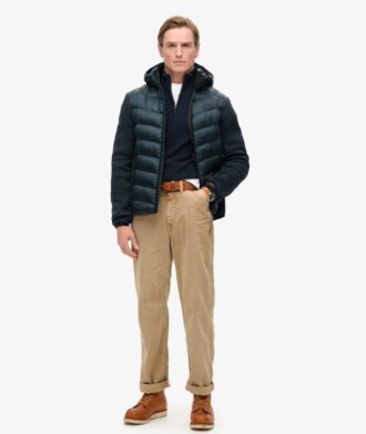 Giacca ibrida in maglia con cappuccio