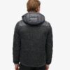 Giacca ibrida in maglia con cappuccio