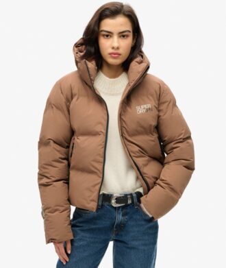 Giacca imbottita squadrata con cappuccio Hooded
