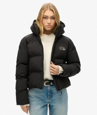 Giacca imbottita squadrata con cappuccio Hooded