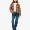 Giacca imbottita squadrata con cappuccio Hooded