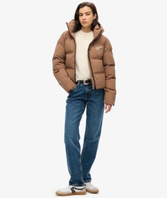 Giacca imbottita squadrata con cappuccio Hooded
