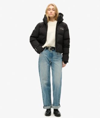 Giacca imbottita squadrata con cappuccio Hooded