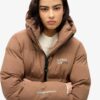 Giacca imbottita squadrata con cappuccio Hooded