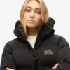 Giacca imbottita squadrata con cappuccio Hooded