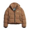 Giacca imbottita squadrata con cappuccio Hooded