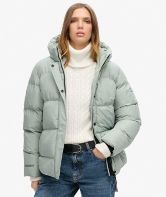 Giacca sportiva imbottita di media lunghezza con cappuccio Hooded
