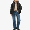 Giacca sportiva imbottita di media lunghezza con cappuccio Hooded