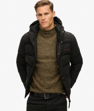 Giacca sportiva imbottita in microfibra con cappuccio Hooded