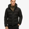 Giacca sportiva imbottita in microfibra con cappuccio Hooded