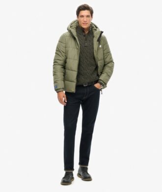 Giacca sportiva Puffer con cappuccio