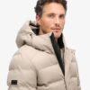 Giacca sportiva Puffer in tweed con cappuccio