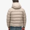 Giacca sportiva Puffer in tweed con cappuccio