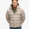 Giacca sportiva Puffer in tweed con cappuccio