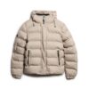 Giacca sportiva Puffer in tweed con cappuccio