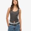 Gilet con retro in raso Gilet con retro in raso