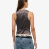 Gilet con retro in raso Gilet con retro in raso
