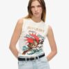 Gilet con strass a tema tatuaggi