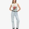 Gilet con strass a tema tatuaggi