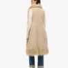 Gilet lungo afgano in pelliccia sintetica