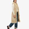 Gilet lungo afgano in pelliccia sintetica