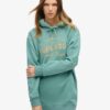 Hooded Metallic Logo Dress
