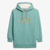 Hooded Metallic Logo Dress