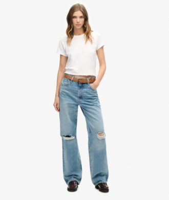 Jeans a gamba larga in Organic Cotton