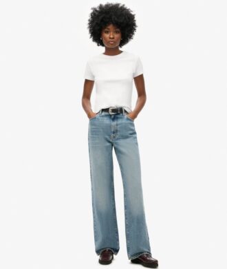 Jeans a gamba larga in Organic Cotton