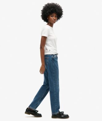 Jeans a vita media e gamba dritta