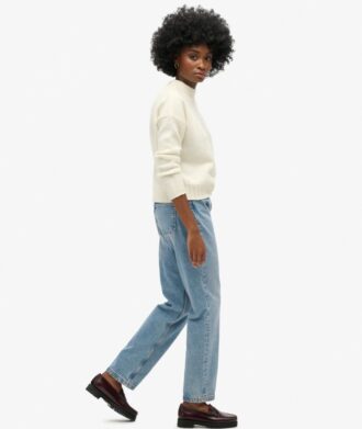 Jeans a vita media e gamba dritta