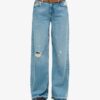 Jeans a zampa larga con orlo grezzo