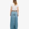 Jeans a zampa larga con orlo grezzo