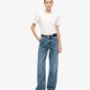 Jeans da carpentiere in denim a vita media