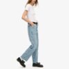 Jeans da carpentiere in denim a vita media Jeans da carpentiere in denim a vita media
