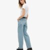 Jeans da carpentiere in denim a vita media Jeans da carpentiere in denim a vita media