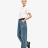 Jeans da carpentiere in denim a vita media