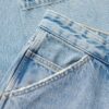 Jeans da carpentiere in denim a vita media Jeans da carpentiere in denim a vita media