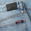 Jeans da carpentiere in denim a vita media Jeans da carpentiere in denim a vita media