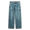 Jeans da carpentiere in denim a vita media