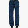 Jeans da carpentiere in denim a vita media in Organic Cotton