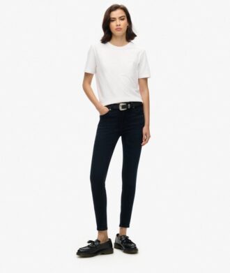 Jeans skinny Vintage a vita media in Organic Cotton