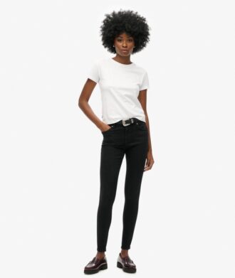 Jeans skinny Vintage a vita media in Organic Cotton