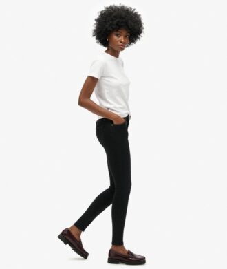 Jeans skinny Vintage a vita media in Organic Cotton