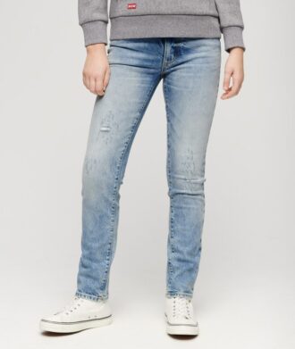 Jeans slim a vita media in Organic Cotton